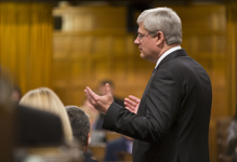 [Prime Minister Stephen Harper delivers remarks in the House of Commons the day after the attacks in the nation's capital] 23 October 2014