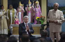 [Prime Minister Stephen Harper visits the Vishnu Mandir Temple in Brampton, Ontario] 2 October 2014
