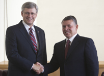 [Prime Minister Stephen Harper meets with the King of Jordan Al Hussein at the United Nations General Assembly in New York City] 23 September 2010