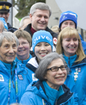 [Prime Minister Stephen Harper and His Royal Highness the Earl of Wessex meet with Paralympic Games volunteers in Whistler, British Columbia] 21 March 2010