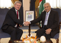 [Prime Minister Stephen Harper participates in a tête-à-tête with Prime Minister Abdullah Ensour at the Prime Ministry in Amman, Jordan] 23 January 2014