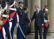 [Prime Minister Stephen Harper meets with President Nicolas Sarkozy of France while in Paris, France] 27 May 2008