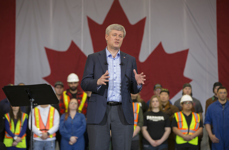[Prime Minister Stephen Harper announces the Government's intent to support the creation of new and well-paying jobs in the emerging liquefied natural gas industry in Surrey, British Columbia] 19 February 2015
