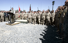 [Prime Minister Stephen Harper tours Kandahar Airfield in Kandahar, Afghanistan] 13 March 2006