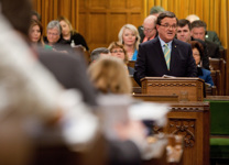 [Jim Flaherty, Minister of Finance, tables the Economic Action Plan 2012: Our plan for jobs, growth and long-term prosperity, in the House of Commons] 29 March 2012