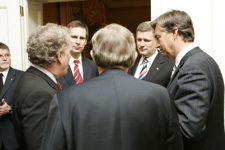 [Prime Minister Stephen Harper meets with first ministers at 24 Sussex Drive in Ottawa] 24 February 2006