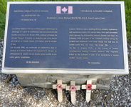 [A memorial to Lieutenant Colonel Michael Watkins, who died during excavations near the Vimy Memorial National Historic Site in Vimy, France] 8 April 2007