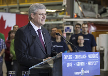 [Prime Minister Stephen Harper announces a repayable financial contribution to Premier Tech ltd. which will help create new jobs in the region, in Rivière-du-Loup, Quebec] 28 February 2013