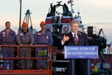 [Prime Minister Stephen Harper announces an agreement in principle with Vancouver Shipyards Co. Ltd. that paves the way for the construction of Canada's non-combat fleet under the National Shipbuilding Procurement Strategy in Vancouver, British Columbia] 12 January 2012