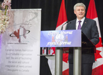 [Prime Minister Stephen Harper delivers remarks at a special celebration marking Nowruz in Vancouver, British Columbia] 21 March 2015