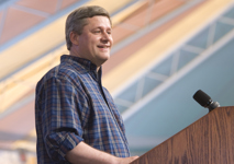 [Prime Minister Stephen Harper speaks at the Calgary Stampede Barbecue at Heritage Park in Calgary, Alberta] 10 July 2007