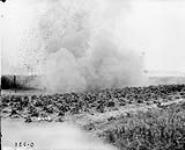 Blowing up wire. July, 1916 July, 1916