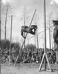 (Sports - 2nd Infantry Brigade) Pole Jump. 3rd, Pte. English, 10th Battalion - August, 1916 Aug., 1916.
