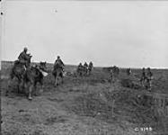 The Canadian Light Horse going into action. Vimy Ridge. April, 1917 Apr., 1917