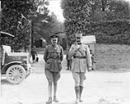 Lt.-Gen. Sir Julian Byng & French Officier attached to Canadian Corps May, 1917.