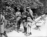 Lt.-Gen. Sir Julian Byng with Brig.-Gen. J.G. Farmer, CMG., and Brig.-Gen. P. de B. Radcliffe, DSO. M y, 1917.AY May, 1917.
