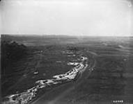 An old back line of trenches on the Somme as seen from a Kite Balloon. May, 1917 May, 1917.