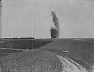 A Trench Mortar shell bursting. July, 1917