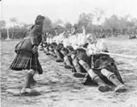 72nd Bn. men in the Tug of War finals. (Canadian Championship Athletic Meet in France, 1917.) September, 1917 Sep., 1917.