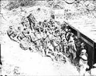 Y.M.C.A. Hut in a 15 in shell hole Sep., 1917.