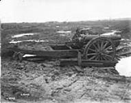 One of our guns stuck in the mud. Battle of Passchendaele. November, 1917 Nov., 1917.
