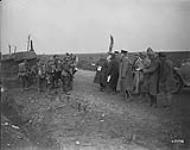Prince Arthur of Connaught and other Canadian Officers showing French Generals the battlefield of Vimy. January, 1918 January, 1918.