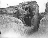 Peeping over the top of the Canadian Front Line. Visit of Canadian Journalists to the Front. July, 1918 July, 1918.