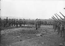 Funeral of General Lipsett attended by Prince of Wales, General Horne and General Currie. Advance East of Arras. October, 1918 October 15, 1918.