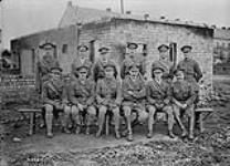 O.C., Company Commanders & H.Q. Staff of 2nd Canadian Machine Gun Battalion. November, 1918 Nov., 1918