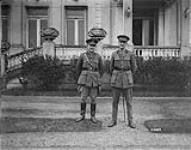 Colonel White & Lieut.-Colonel J.B Donnelly, Canadian Forestry Corps H.Q., Paris Plage. February, 1919 Feb., 1919