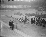 (Races) General view Half Mile final in progress. "Corps Sports", Brussels, 22nd March 1919 March 22, 1919.