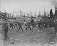Volley Ball Final, 2nd C.H.B. vs. 75th Bn. "Corps Sports", Brussels, 22nd March 1919 March 1919.