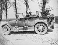 Canadian War Records Car giving a lift to farmers returning to ruined home. April & May 1919 1914-1919