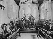 Canadian Battalion depositing Colours in Bramshott Church 1914-1919