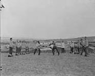 "Seaford Camp, October 1917": Bayonet-fighting practice, 16th Reserve Bn [between 1914-1919].