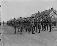 H.R.H. The Duke of Connaught inspecting Canadians and awarding decorations. Seaford [between 1914-1919].