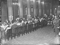 View taken at lunch given by Lord Mayor of London. Sir G. Perley and Sir A.E. Kemp present. Mansion House 1914-1919