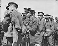 Visit of Lt.-General Sir R.E.W. Turner, V.C. to the Canadian Training School Bexhill. The Commanding Officers of all Canadian Reserve Battalions were present. 1914-1919