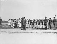 Sir R.L. Borden and Lieut-Gen Sir R.E.W. Turner inpecting Canadian troops at Seaford. August 11th 1918 August 11, 1918.