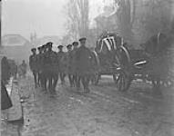 Views taken at the funeral of Lieut-General Sir Sam Steele, K.C.B. S x ix Canadian Generals acted as pall bearers 1914-1919