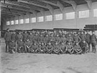 C.O. Adj. and Men, No. 1 Fighting Squadron, Canadian Air Force, Upper Heyford, Oxon 1918-1919.