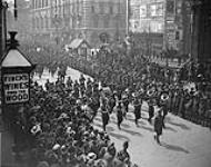 Troops from Dominions parade through London May 3rd 1919