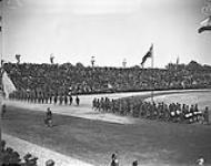 (General) Entry of the French Troops. Inter-Allied Games, Pershing Stadium, Paris July 1919 July, 1919.
