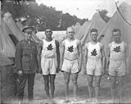 (Track & Field) 800 M. Relay Race, 2nd Heat, won by Canada. Inter-Allied Games, Pershing Stadium, Paris, July 1919 1919.