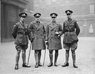 Left to right: Lt. R.M. Millett, M.C., Capt. W.J. Home, M.C., Lt. J.W. Miller, M.C. and M.M., Lt. D.A. Porter, M.C 1914-1919