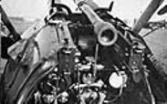 [Unidentified photograph of twin Vickers machine-guns and gun-sight in the cockpit of an Allied biplane fighter aircraft] 1917-1919.