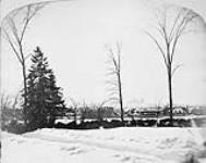 View from Rideau Hall looking towards Parliament Buildings [between 1878-1883].