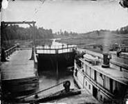 Locks at Brewers Mills on the Rideau Canal [ca. 1880].
