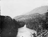 East Branch of the river, looking down. West (true) 61 1/2 miles from Waddington September, 1875.