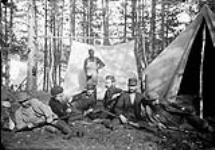 Camp scene of the Buckskin Club n.d.